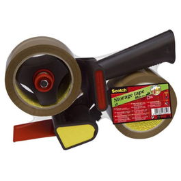 Scotch HV.5066.R2D.B Pack Precintadora Manual + 2 Rollos Cinta Embalaje Marrón 50mm X 66m