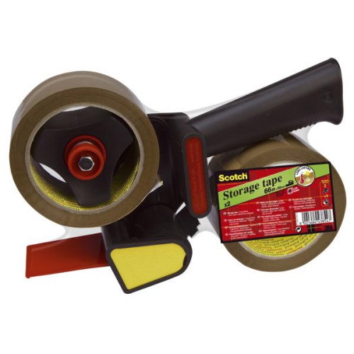 Scotch HV.5066.R2D.B Pack Precintadora Manual + 2 Rollos Cinta Embalaje Marrón 50mm X 66m Scotch HV.5066.R2D.B Pack Precintadora Manual + 2 Rollos Cinta Embalaje Marrón 50mm X 66m