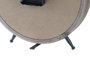 DKD Home Decor Reloj de Sobremesa Hierro y MDF Blanco y Natural 24x5x30 cm