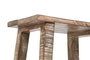 DKD Home Decor Mesita Auxiliar de Madera Reciclada Decapé Blanco