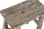 DKD Home Decor Mesita Auxiliar de Madera Reciclada Decapé Blanco