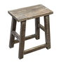 DKD Home Decor Mesita Auxiliar de Madera Reciclada Decapé Blanco