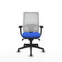 PIQUERAS Y CRESPO Silla de oficina Horna con mecanismo Sincro, Azul y Blanco