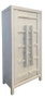 DKD Home Decor Armario Antik China Top Blanco 48 x 210 x 115 cm Olmo Macizo 2 Puertas