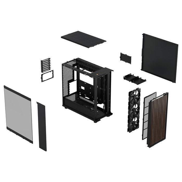 Fractal Design FD-C-NOR1X-02 Carcasa de Ordenador Midi Tower Negro, Carbón Vegetal