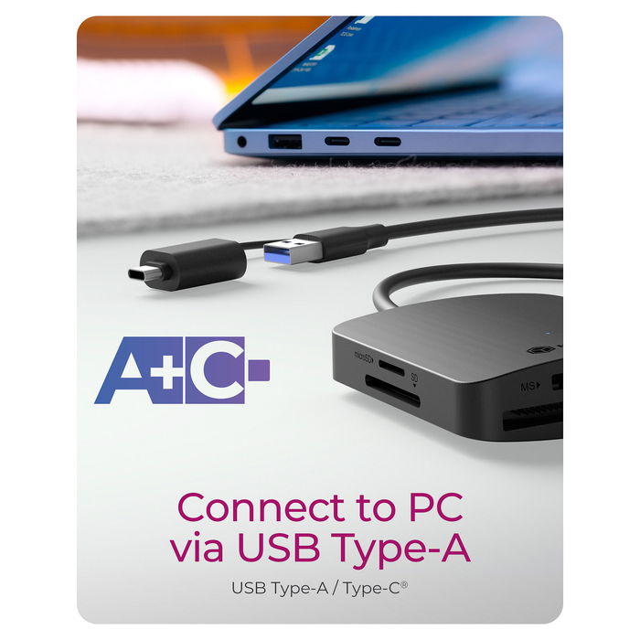 ICY BOX IB-CR302-CU3 Lector de Tarjetas USB 3.2 Gen 1