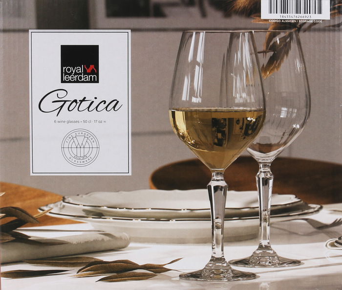 Royal Leerdam Set 6 Copas Vino Gotica 50 cl