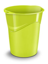 Papelera Plastico Cerrada Cep Gloss 280G 14 Litros Anis