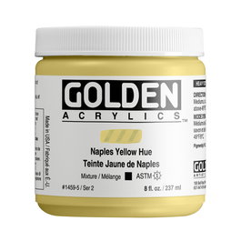 Golden Heavy Body Colores Acrílicos Amarillo Nápoles 237 ml