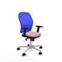 PIQUERAS Y CRESPO Silla de oficina Jorquera Rosa y Azul