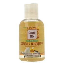 Creme of Nature Coconut Milk Essential 7 Tratamiento 1183 Ml Infusión de Aceite de Coco Certificado para Fijar la Humedad y Suavizar el Cabello