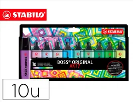 Stabilo Rotulador Boss Fluorescente Arty Line Colores Fríos Estuche Cartón 10 Unidades