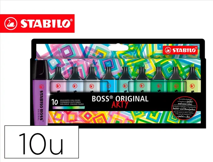 Stabilo Boss 70 Arty Line Colores Fríos Estuche de 10 unidades Stabilo Boss 70 Arty Line Colores Fríos Estuche de 10 unidades