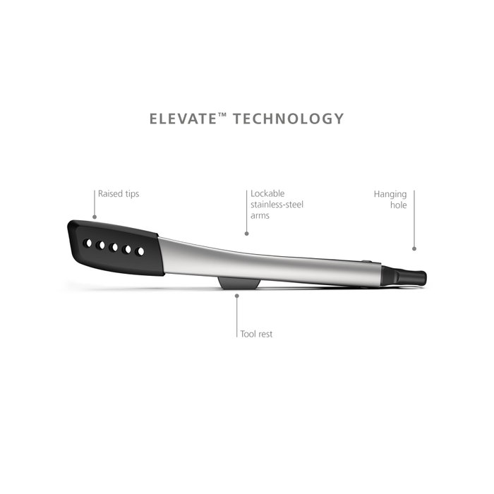 Joseph Joseph Elevate Fusion Juego de 2 Pinzas de Acero Inoxidable