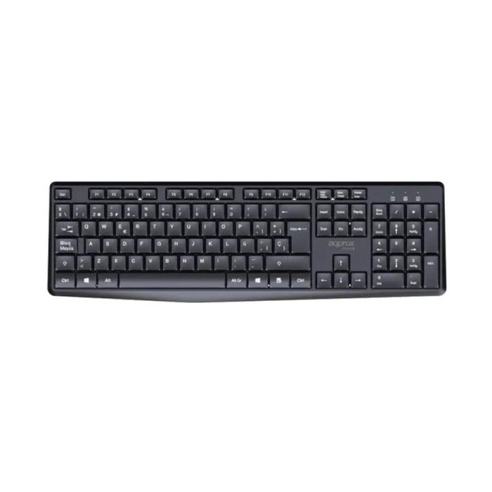 Approx Teclado y ratón inalámbricos APP MX420B 2.4GHz multimedia 1000DPI negro