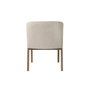 DKD Home Decor Silla Tapizada de Fresno en Blanco Decapé