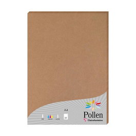Papel Clairefontaine Pollen A4 200G 25H Kraft