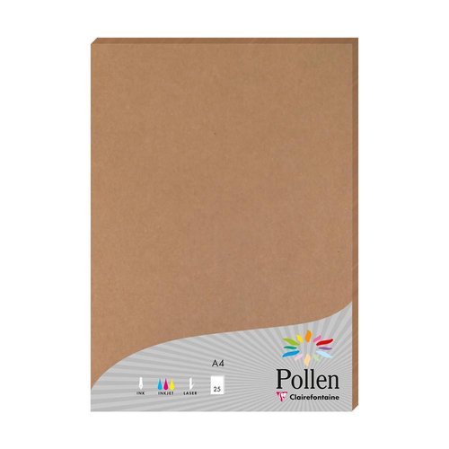 Papel Clairefontaine Pollen A4 200G 25H Kraft Papel Clairefontaine Pollen A4 200G 25H Kraft