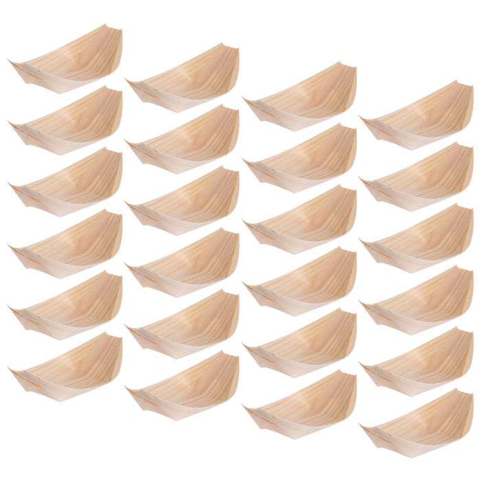 Cook Concept Juego De 24 Barquitas Presentar Cocina 13x8,5x4 cm Vajilla Pino