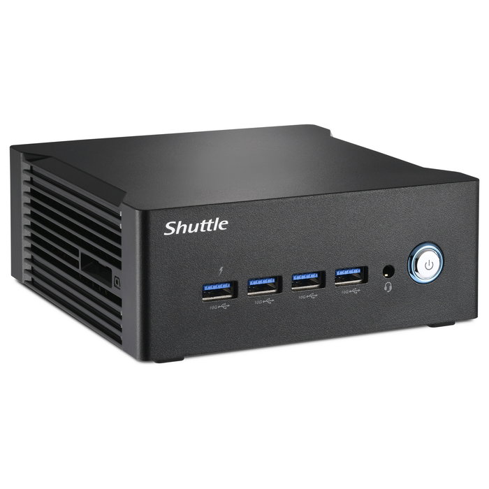 Shuttle Computer Barebone Mini PC XPC nano NT10H5, Intel Core Ultra 5 125H, 14 núcleos, DDR5, PCIe, Windows 11