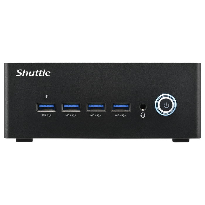 Shuttle Computer Barebone Mini PC XPC nano NT10H5, Intel Core Ultra 5 125H, 14 núcleos, DDR5, PCIe, Windows 11
