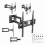 Gembird WM-55ST-03 Soporte de pared para TV 32-55'' - Movimiento completo, brazo único, giratorio, inclinación 23°, giro 180°, VESA hasta 400x400, color negro