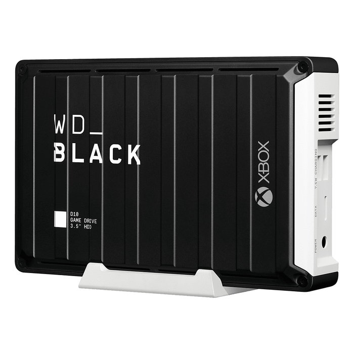 Western Digital WD Black D10 Game Drive Disco Duro Externo para Xbox 12TB USB 3.2 3,5" Negro