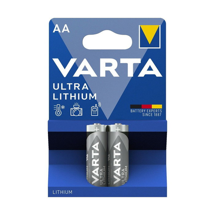 Varta Ultra Lithium Mignon AA LR6 (2 unidades) Varta Ultra Lithium Mignon AA LR6 (2 unidades)