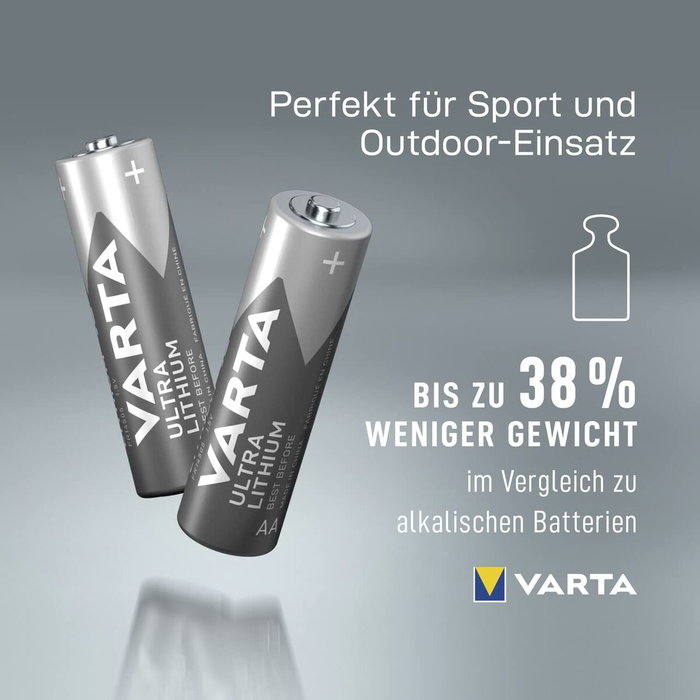 Varta Ultra Lithium Mignon AA LR6 (2 unidades) Varta Ultra Lithium Mignon AA LR6 (2 unidades)