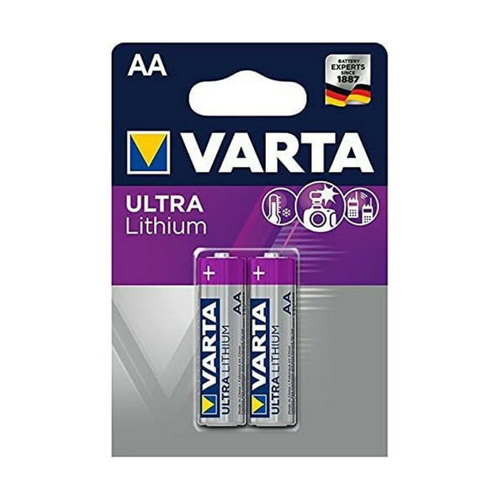 Varta Ultra Lithium Mignon AA LR6 (2 unidades) Varta Ultra Lithium Mignon AA LR6 (2 unidades)