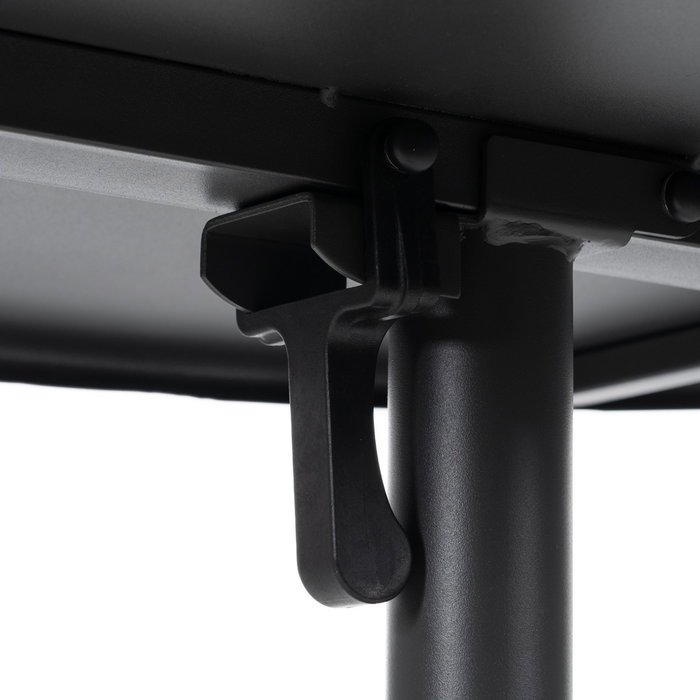 Mesa Auxiliar Plegable Antracita Acero 70 X 70 X 72 cm