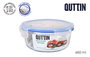 Quttin Fiambrera Redonda Hermética para Alimentos, 650 ml, 6 Unidades
