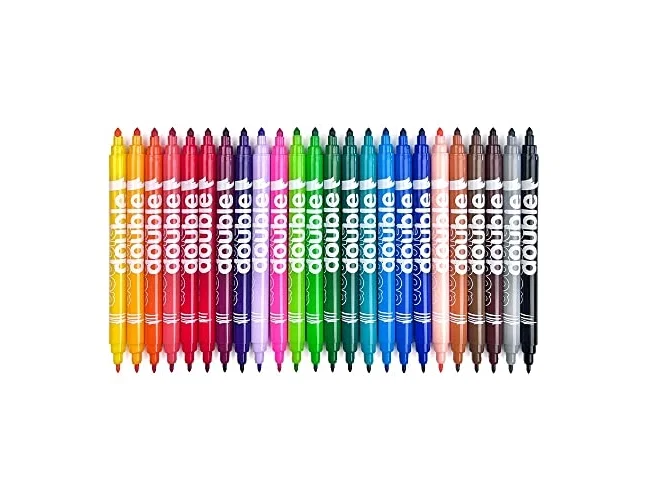 Alpino Rotuladores Double de Doble Punta, Colores Surtidos, 24 Unidades Alpino Rotuladores Double de Doble Punta, Colores Surtidos, 24 Unidades