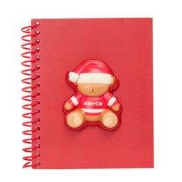 Safta Bloc de Notas Frontal Squishy Osito Rojo