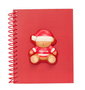 Safta Bloc de Notas Frontal Squishy Osito Rojo 13,5x17,9x1,9cm