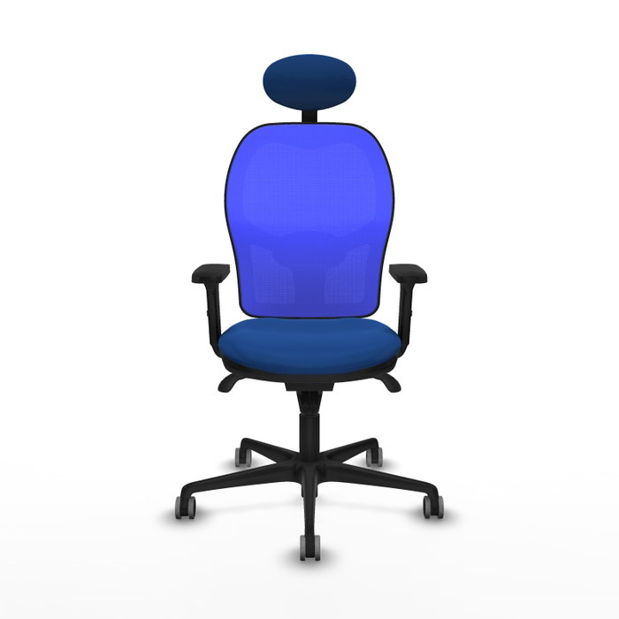 PIQUERAS Y CRESPO Silla de oficina Jorquera Azul con mecanismo Sincro