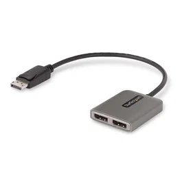 StarTech Hub MST de 2 Puertos DisplayPort MST14DP122DP Gris
