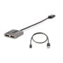 StarTech Hub MST de 2 Puertos DisplayPort 1.4 para 2 Monitores (5K 60Hz) Gris