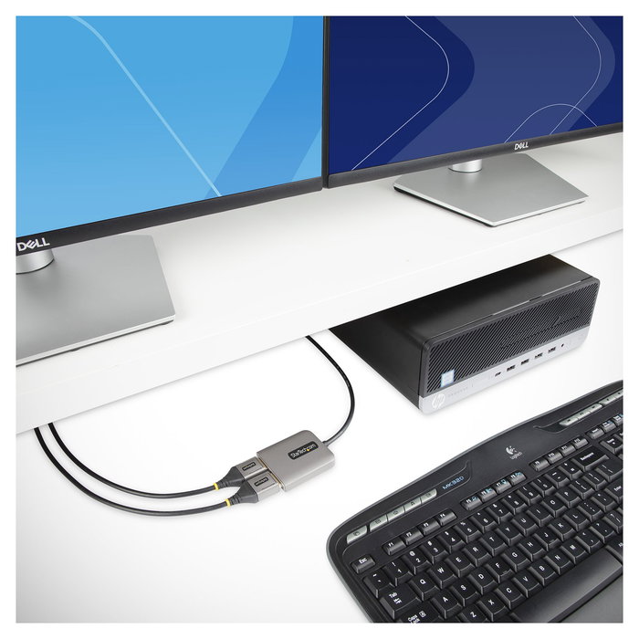StarTech Hub MST de 2 Puertos DisplayPort, Splitter Multiplicador DP a 2 Puertos DP, Adaptador Multi-Monitor DP 1 StarTech Hub MST de 2 Puertos DisplayPort, Splitter Multiplicador DP a 2 Puertos DP, Adaptador Multi-Monitor DP 1
