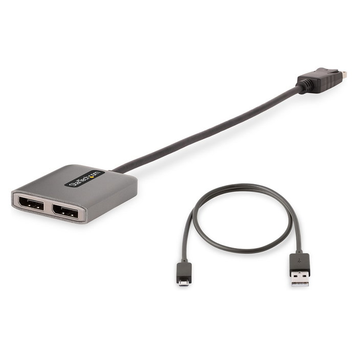 StarTech Hub MST de 2 Puertos DisplayPort, Splitter Multiplicador DP a 2 Puertos DP, Adaptador Multi-Monitor DP 1 StarTech Hub MST de 2 Puertos DisplayPort, Splitter Multiplicador DP a 2 Puertos DP, Adaptador Multi-Monitor DP 1
