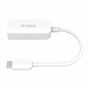 D-Link Ethernet Adapter USB 3.0 a Gigabit, modelo DUB-E250, color blanco