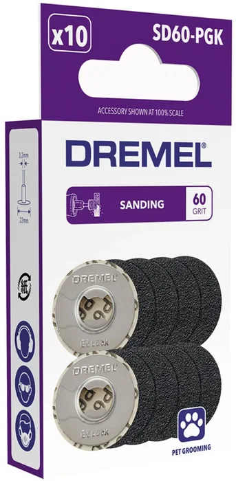 Discos de lija Dremel PG10 Lima de uñas Perro (10 Unidades) Discos de lija Dremel PG10 Lima de uñas Perro (10 Unidades)