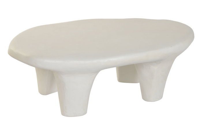 DKD Home Decor Feel and touch Mesa Centro Boho Scandi Blanco Resina MDF 102 x 62 x 33.5 cm DKD Home Decor Feel and touch Mesa Centro Boho Scandi Blanco Resina MDF 102 x 62 x 33.5 cm