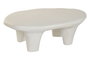 DKD Home Decor Feel and touch Mesa Centro Boho Scandi Blanco Resina MDF 102 x 62 x 33.5 cm