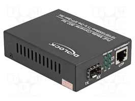 DeLOCK 86180 Convertidor de medios PoE+ 10/100/1000Base-T a SFP