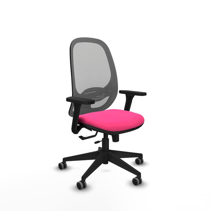 PIQUERAS Y CRESPO Silla de oficina Cilanco con mecanismo Sincro/Traslack, Rosa y Gris PIQUERAS Y CRESPO Silla de oficina Cilanco con mecanismo Sincro/Traslack, Rosa y Gris