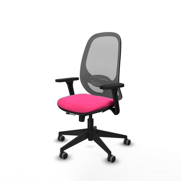PIQUERAS Y CRESPO Silla de oficina Cilanco con mecanismo Sincro/Traslack, Rosa y Gris PIQUERAS Y CRESPO Silla de oficina Cilanco con mecanismo Sincro/Traslack, Rosa y Gris