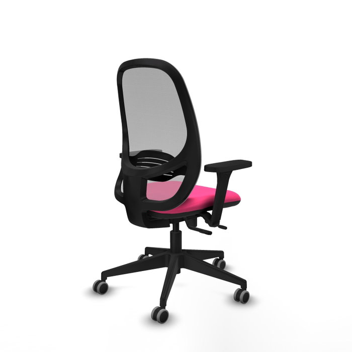 PIQUERAS Y CRESPO Silla de oficina Cilanco con mecanismo Sincro/Traslack, Rosa y Gris PIQUERAS Y CRESPO Silla de oficina Cilanco con mecanismo Sincro/Traslack, Rosa y Gris