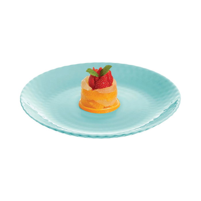 Plato Postre Opal Pampille Turquesa Luminarc 19 cm