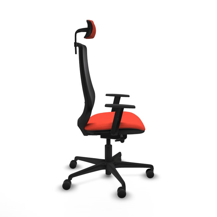 PIQUERAS Y CRESPO Silla de oficina Mardos con mecanismo Sincro/Traslack, Naranja oscuro y Negro PIQUERAS Y CRESPO Silla de oficina Mardos con mecanismo Sincro/Traslack, Naranja oscuro y Negro